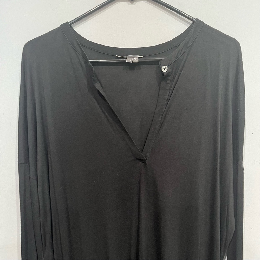 Vince Viscose tunic dress v neck - Picture 2 of 4